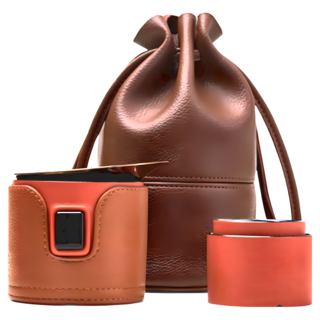 沏派 飛行壺茶具禮盒, 便攜沏壺 + 大杯 + 小杯 + 純色壺套 + 收納袋 + 茶葉 6個, 遠山橙, 1盒