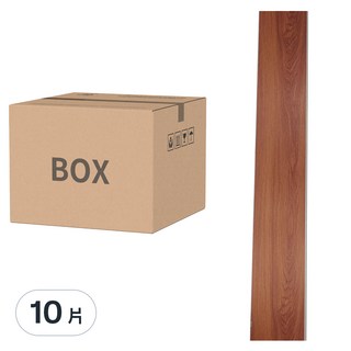 OAK&FIR 橡合杉地板 SPC防水耐磨石塑地板 約0.68坪 木紋卡扣式 厚5.5mm HC-807 溫馨木韻, 紅棕色, 10片