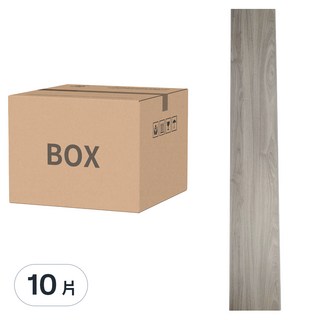 OAK&FIR 橡合杉地板 SPC防水耐磨石塑地板 約0.68坪 木紋卡扣式 厚5.5mm HC-907 柏林灰調, 淺灰色, 10片