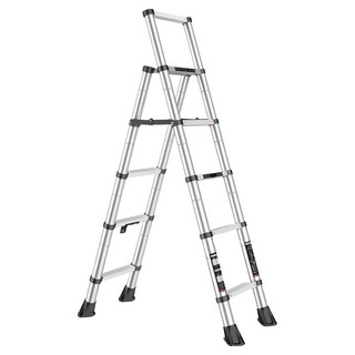 MIDOLI 鎂多力 伸縮鋁合金人字六層梯, 1個