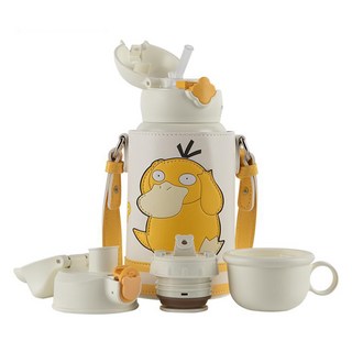 BEDDYBEAR 杯具熊 四葉草兒童保溫壺 316不銹鋼, 可達鴨, 1個, 630ml