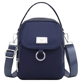 簡約韓版手提單肩斜背隨身包, 藏青色