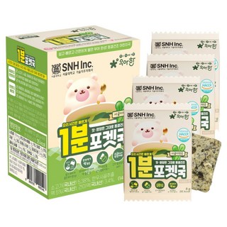 서울대밥스누 우아한 유아용 1분 포켓국 사골미역국 4p, 32g, 1개