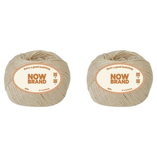 WoolClub NOWBRAND 純棉編織線 45g, 2個, 506 米色