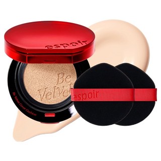 [New] 에스쁘아 비벨벳 커버 쿠션 파운데이션 13g + 퍼프 2p 세트, 13호 포슬린, 1개