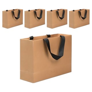 THE GG 素色牛皮紙袋, 5個, 棕色