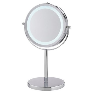 kela Tio雙面環燈放大桌鏡 10.5cm, 亮銀色