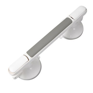 加厚真空吸盤防滑安全扶手 浴室安全扶手 防滑把手 助力扶手, 33 x 7.5cm + 吸盤直徑8.5cm, 1個, 白色