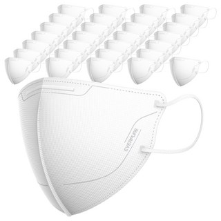 LIVENS EVERPURE KF94鳥嘴型防沙塵口罩(小型)-白色 舒適透氣 有效防護, 1組, 100個