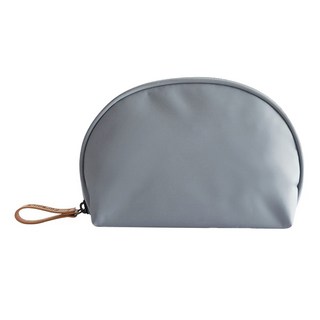 蕉蕉購物 ins韓系簡約莫蘭迪色貝殼收納包 大容量多隔層設計 化妝包, 1個, 灰色