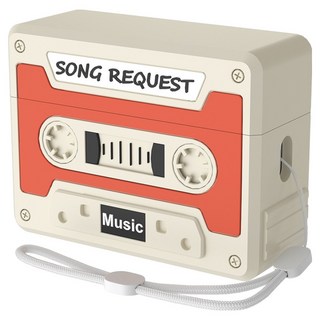 Airok 卡帶式 AirPods 兼容保護殼, 橘色/55, Airpods 4, 1個