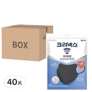 Kleenex 舒潔 KF80 大 黑色 輕薄透氣 舒適防護, 40片, 1入