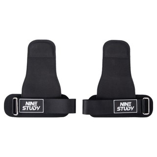 NINE STUDY 防滑重訓拉力帶, 黑色, 2個