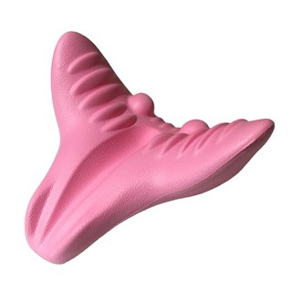 新升級頸椎牽引舒壓按摩枕, ZF3299, 粉色