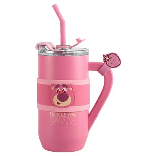 BEDDYBEAR 杯具熊 狂氣保溫杯 316不銹鋼 暖粉草莓熊, 粉紅色, 1500ml, 1個
