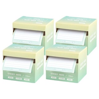 咔巴熊 抽拉式便利貼, 漸變綠, 256張, 4盒