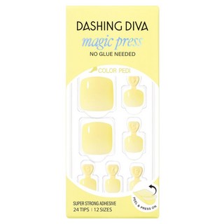 데싱디바 매직프레스 페디팁 세트, 레몬옐로우, 1개