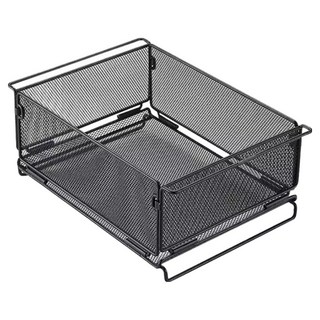 Campingmoon 柯曼 菱形編織面摺疊收納籃 36 x 24.8 x 15cm 黑色, 1個