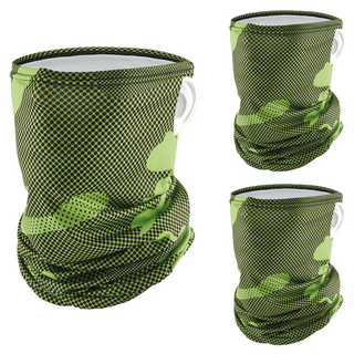 小麥購物 冰絲無痕面罩 E132 31g, 黃綠色, 3個