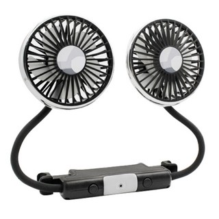 雙頭軟管車載風扇, F310, 銀色/黑色