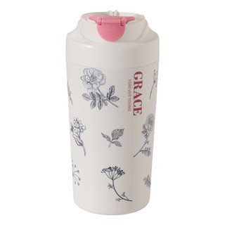 KNS 康納斯 真陶瓷內膽密封防漏隨行杯 8 x 7 x 18.5cm, 粉色, 480ml, 1個