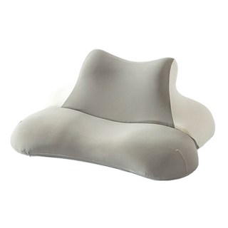 西格傢飾 雲朵冰絲趴趴枕/抬腿枕, 銀雪灰