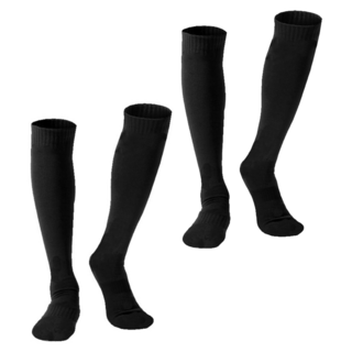 Amiss 機能感 萊卡中統棒球襪, 黑色, 2雙