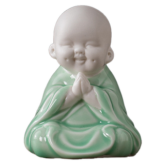 Family Work 佛誕節 佛祖佛像, 1個, 淨心 小和尚 青瓷