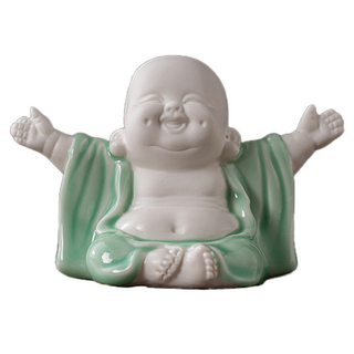 Family Work 佛誕節 佛祖佛像, 1個, 笑口常開 小彌勒 青瓷