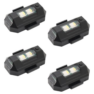 小麥購物 警示爆閃燈Y719 USB充電 迷你便攜, 4個, 4 x 3 x 1cm, 七彩款