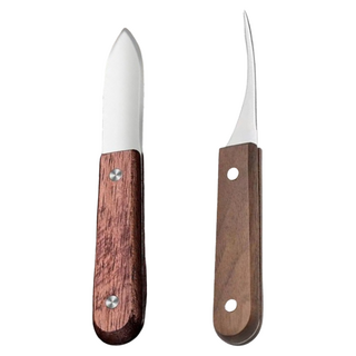 開蠔刀組, 1組, 銀色 + 原木色