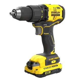 STANLEY TOOLS 20V 無刷電鑽 雙電2.0Ah SBD710D2K, 1個