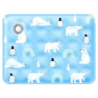 毛皇上 急凍冷凝膠墊 注水款, 藍色企鵝, 1個