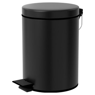 TRENY 加厚 緩降 不鏽鋼垃圾桶, 霧黑色