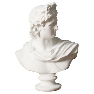Lositera 素描迷你石膏像 室內裝飾品 咖啡廳擺飾 白色阿波羅