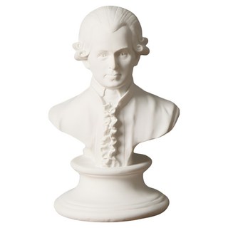 Lositera 素描迷你石膏像 室內擺設 咖啡廳裝飾 白色 莫札特