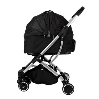 DO DO PET 歐風SUV分離式兩用手提座艙輕便摺疊寵物推車 20kg以下猫狗適用, 黑色, 1台