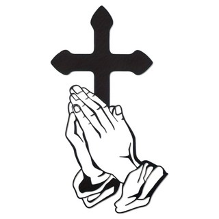 Cashyrich 牆壁裝飾 室內裝潢 喬遷禮物 十字架 20 x 35 cm, 祈禱, 1個