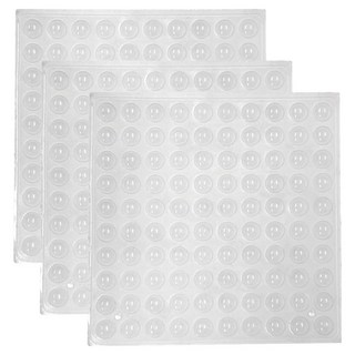 MONACO OLIVE 減震防震透明矽膠防撞貼片 小型 100入, 3個, 半透明