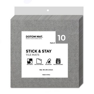 DOTOM MAT.寵物防滑厚墊 10個 30 x 30 x 0.5cm 灰色