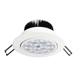 HAPPYBRIGHT 樂亮LED照明 LED蜂巢嵌燈 12燈珠 6500K 9.5cm, 白殼, 1個