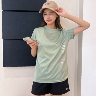 Elso 女性瑜珈皮拉提斯健身訓練運動短袖T恤 + 短褲套裝