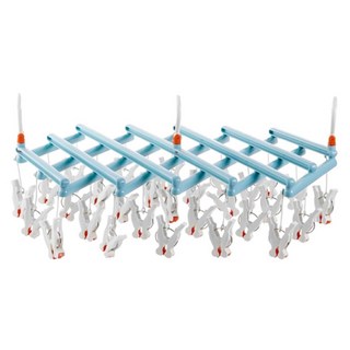 小麥購物 秒收曬衣架 29夾 C337 600g, 1個, 天青藍