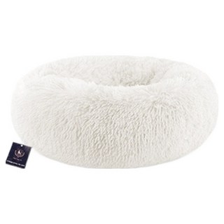 딩동펫 반려동물 폭신 도넛 방석, 크림, 1개
