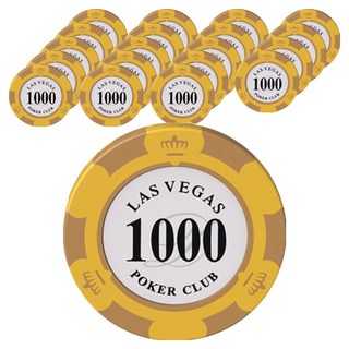 德州撲克遊戲籌碼, 面額1000, 20個