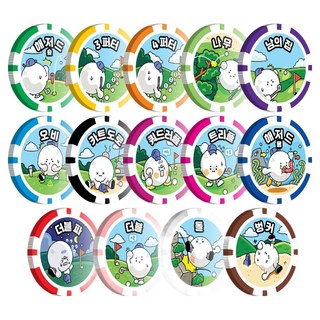 Coms 高爾夫遊戲籌碼球標14件組, 1套, 混合色