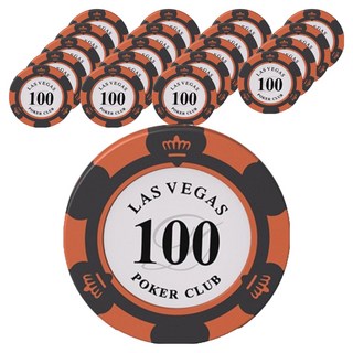 德州撲克遊戲籌碼, 面額100, 20個