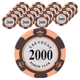 德州撲克遊戲籌碼, 面額2000, 20個