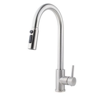 SAMWON COBRA 不鏽鋼單孔廚房伸縮水龍頭 SFS-1004, 1個