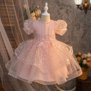 Bebemon Story 女童蓬蓬紗花朵洋裝